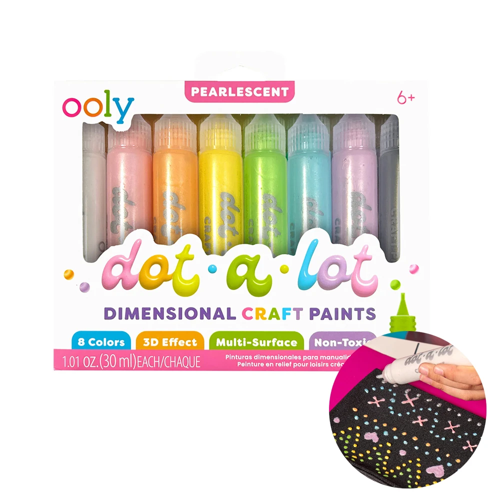 【美國OOLY】3D立體彩繪筆(珠光)