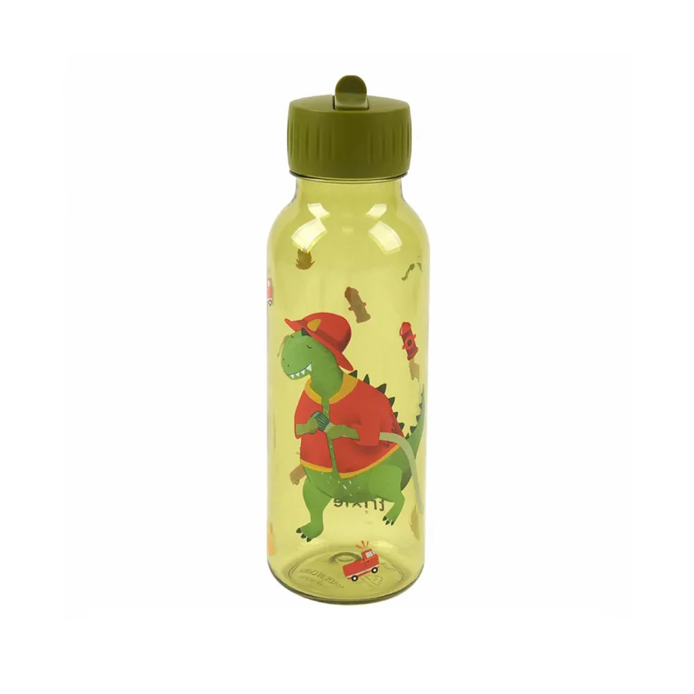 【比利時Trixie】動物愛喝水輕透瓶500ml-威力恐龍