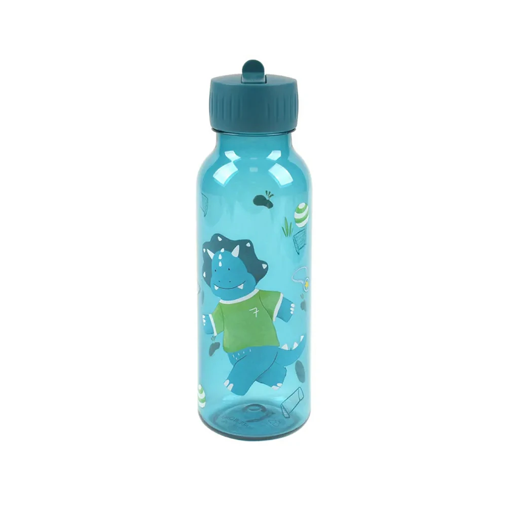 【比利時Trixie】動物愛喝水輕透瓶500ml-冒險三角龍