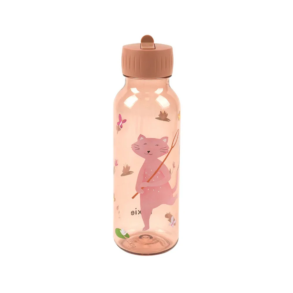 【比利時Trixie】動物愛喝水輕透瓶500ml-甜笑貓咪