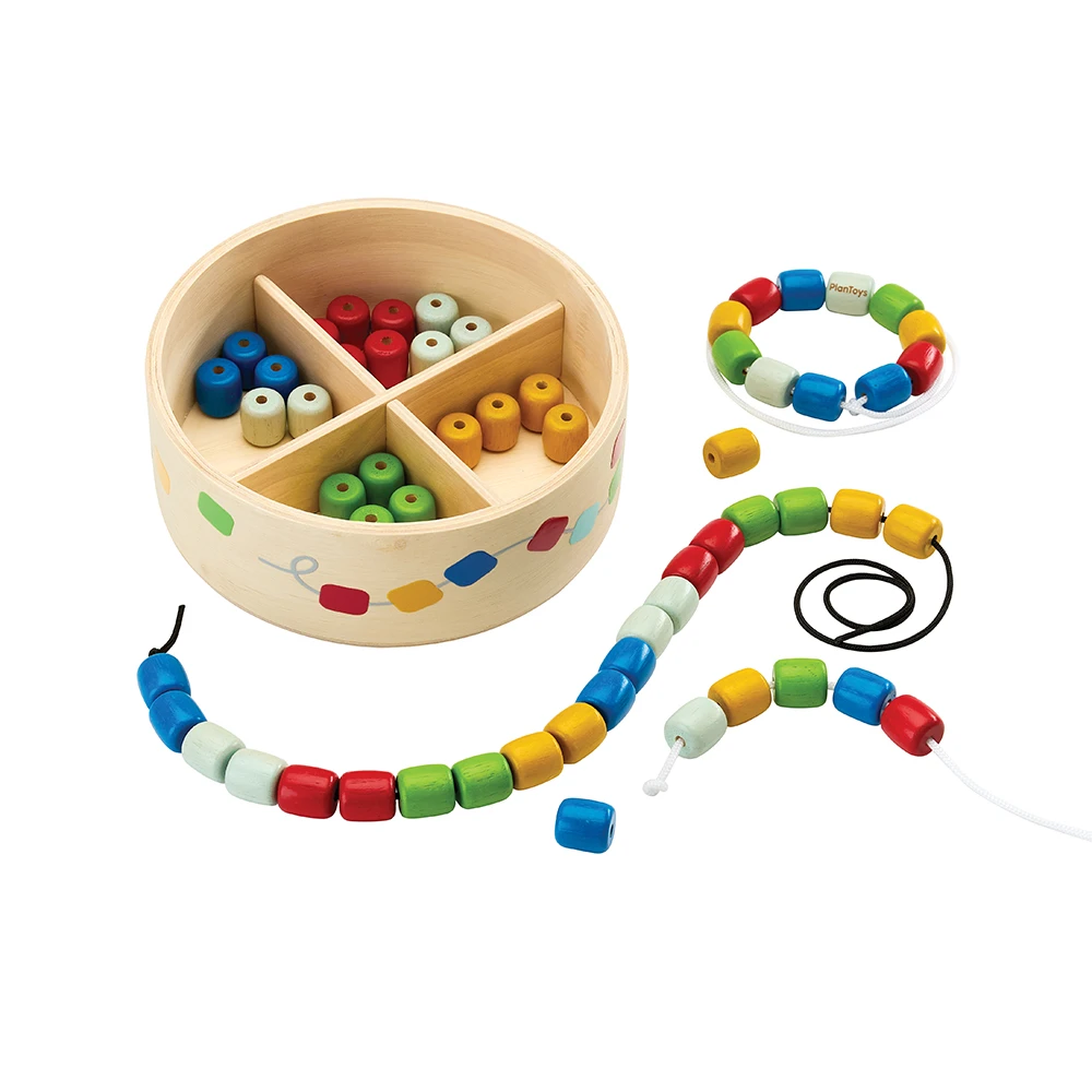 【PLAN TOYS】5921 多彩串珠寶盒
