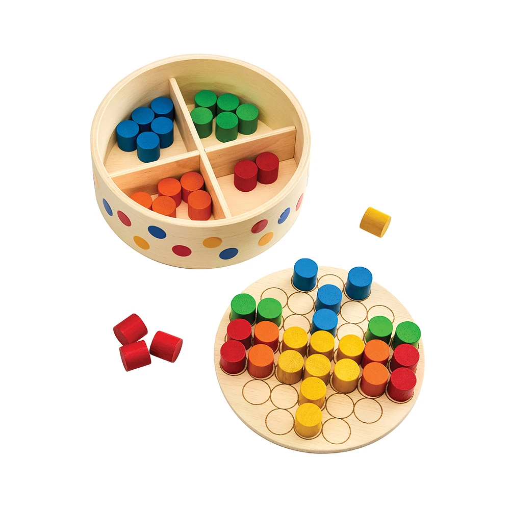【PLAN TOYS】5925 彩色木樁寶盒