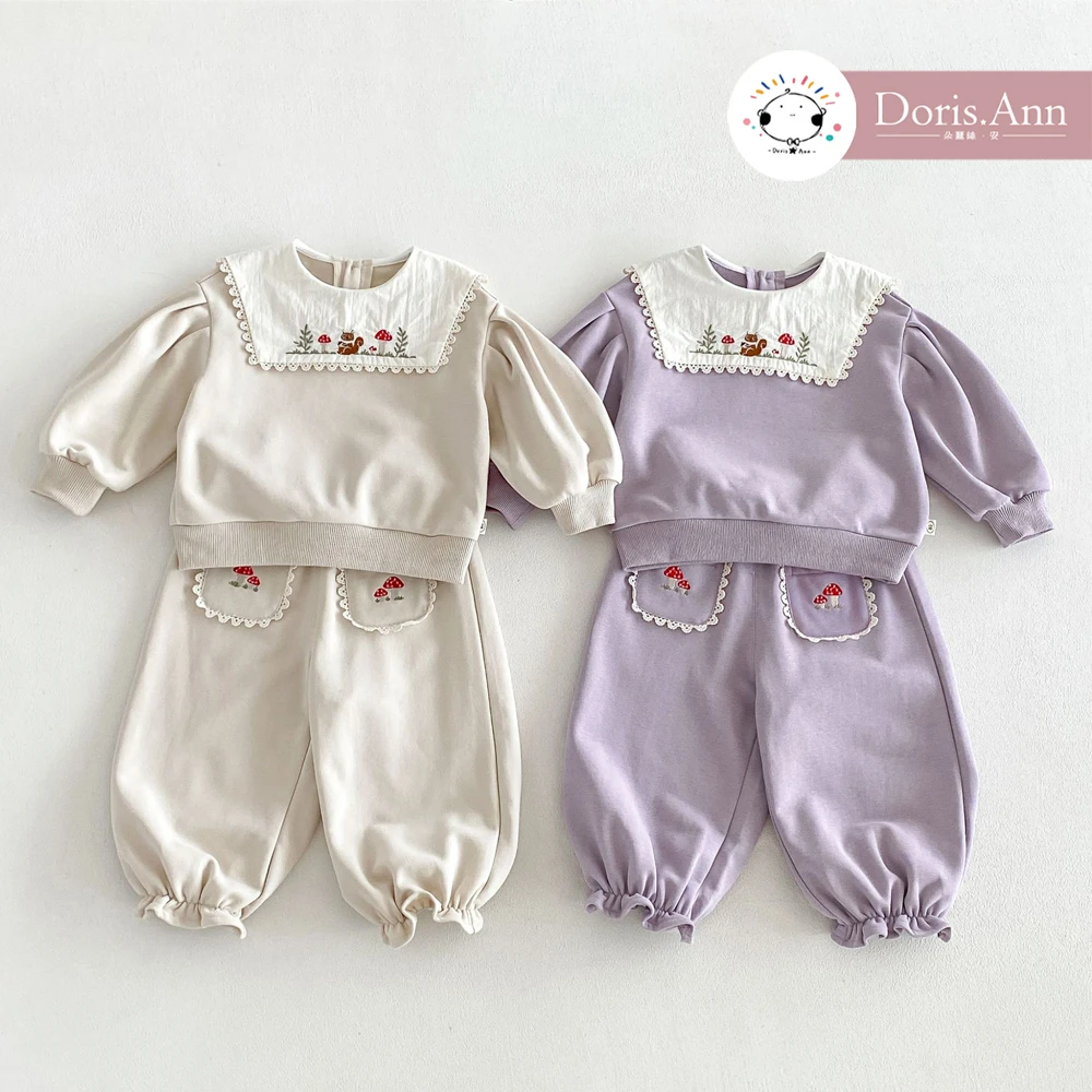 TZ 3382方領小花女孩套裝