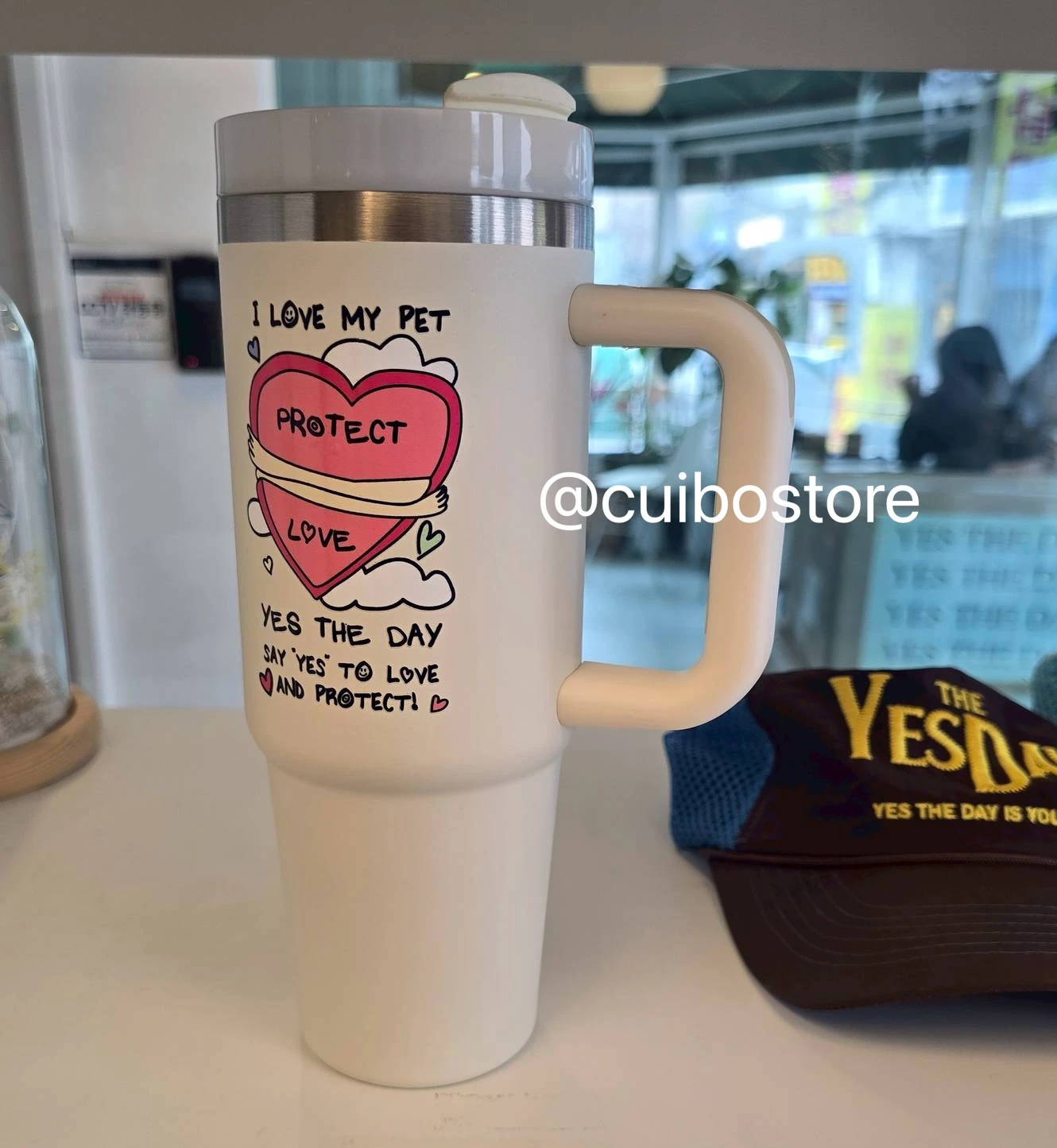 韓國 Super Junior 藝聲 鼠兔咖啡廳 春季新品 冰壩杯900ml