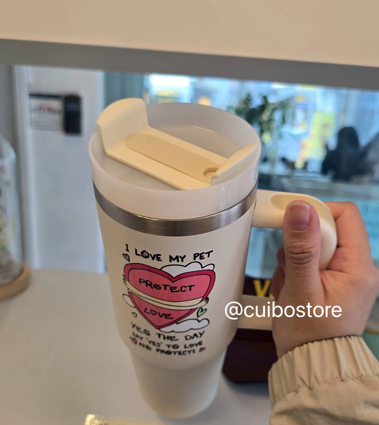韓國 Super Junior 藝聲 鼠兔咖啡廳 春季新品 冰壩杯900ml