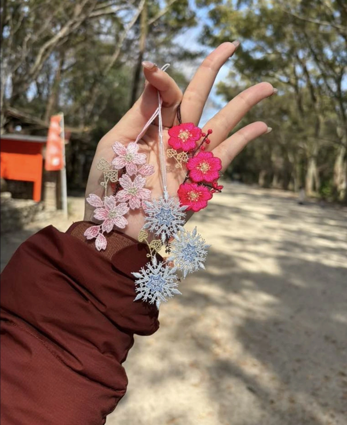 日本 京都限定 下鴨神社 蕾絲御守