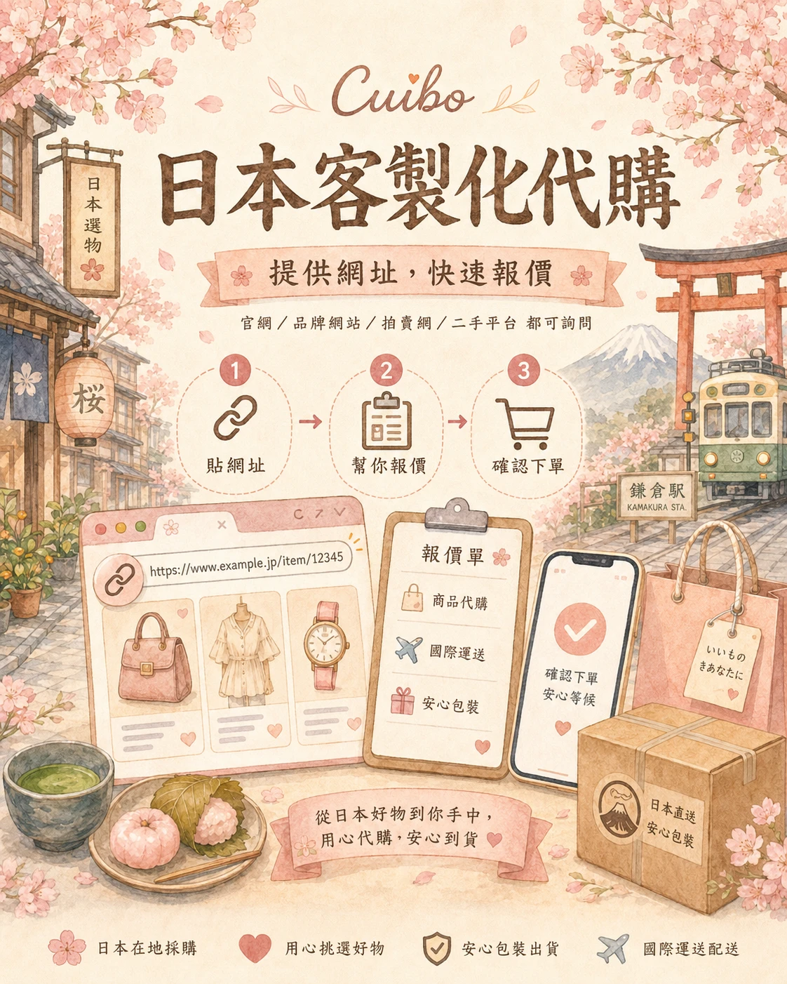 日本 各式網站 客製化 代購
