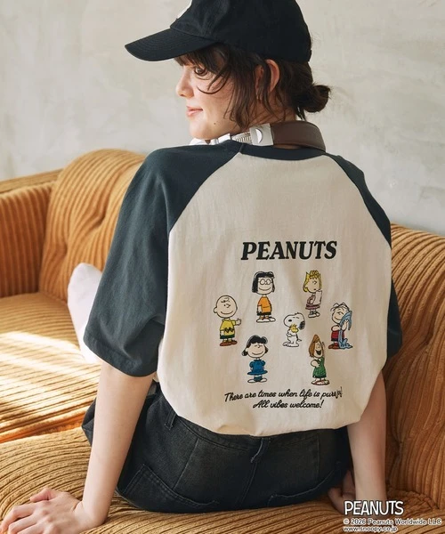日本 別注款 SNOOPY 復古印花短袖 T-shirt