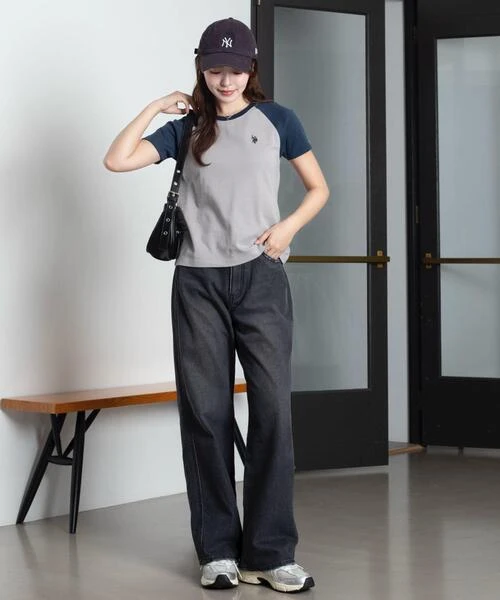 日本限定 U.S. POLO ASSN. 聯名女款小標刺繡T恤