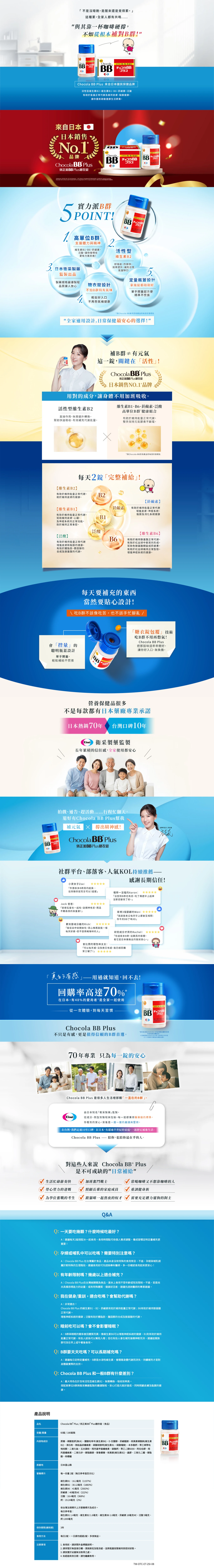 【Chocola BB】俏正美BB&reg; Plus糖衣錠 (180錠/盒)