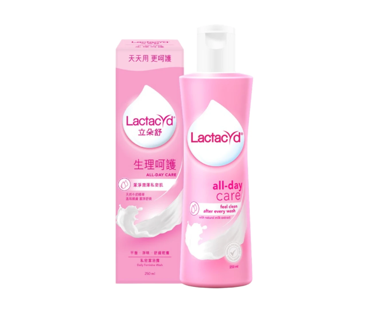 【Lactacyd 立朵舒】私密潔浴露—生理呵護 (250ml)