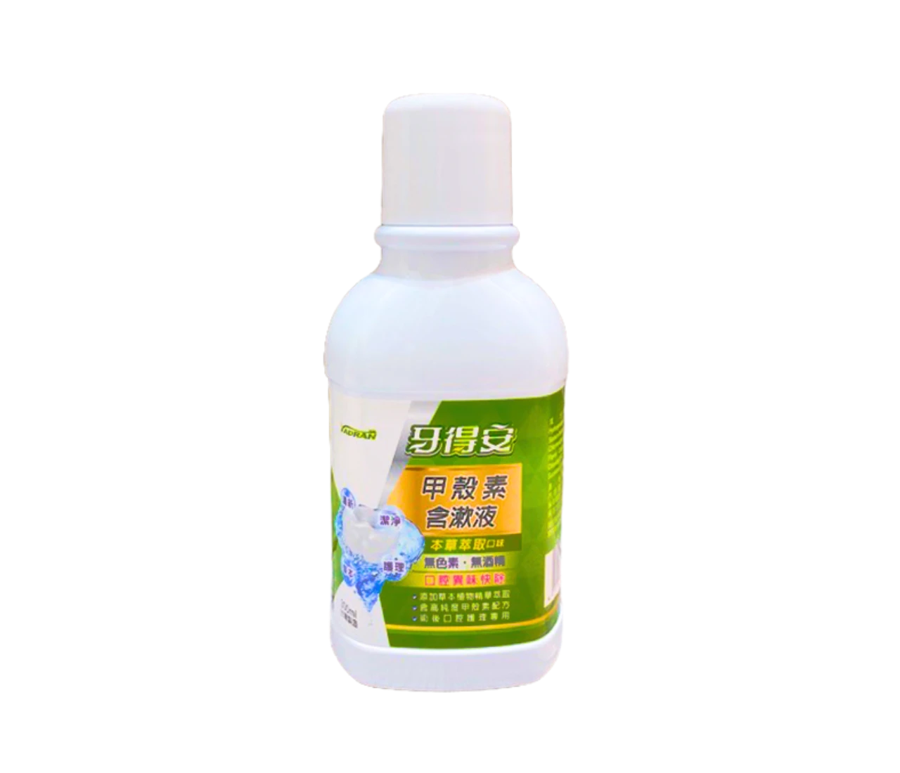 【牙得安】甲殼素含漱液 低涼薄荷口味 (300ml/瓶)