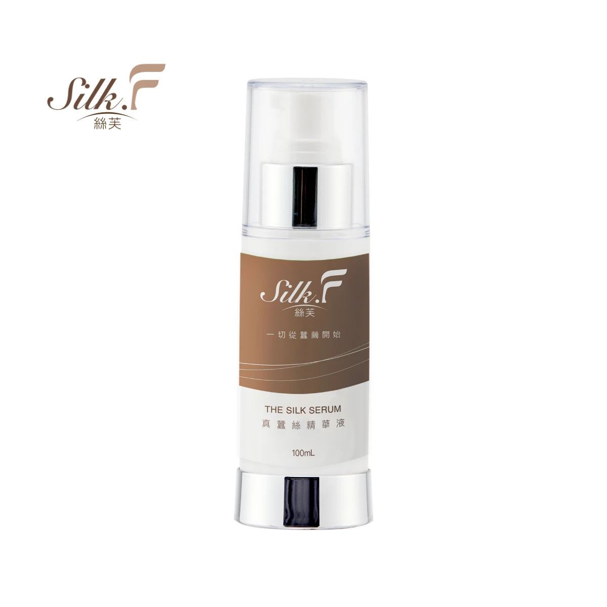 【Silk.F】絲芙真蠶絲煥顏修護精華液100ml【3入優惠】+真蠶絲沐浴膠500ml一瓶