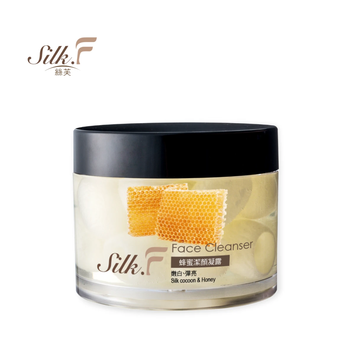 【Silk.F】絲芙蜂蜜潔顏凝露清潔 蠶繭皂 15入/罐