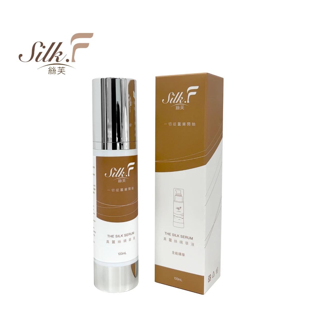 【Silk.F】絲芙真蠶絲煥顏修護精華液100ml