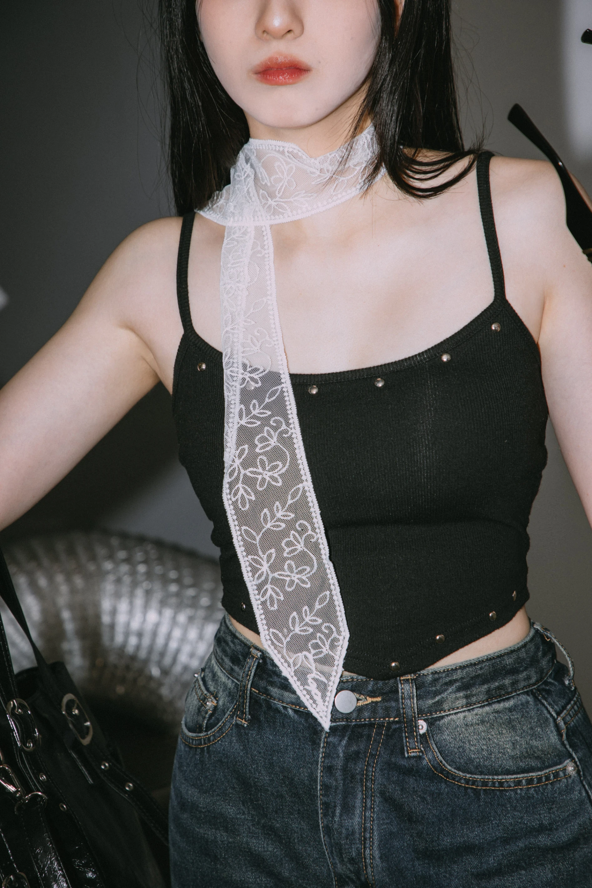 《現貨》Exo3蕾絲絲巾┃圍巾 髮飾 包飾