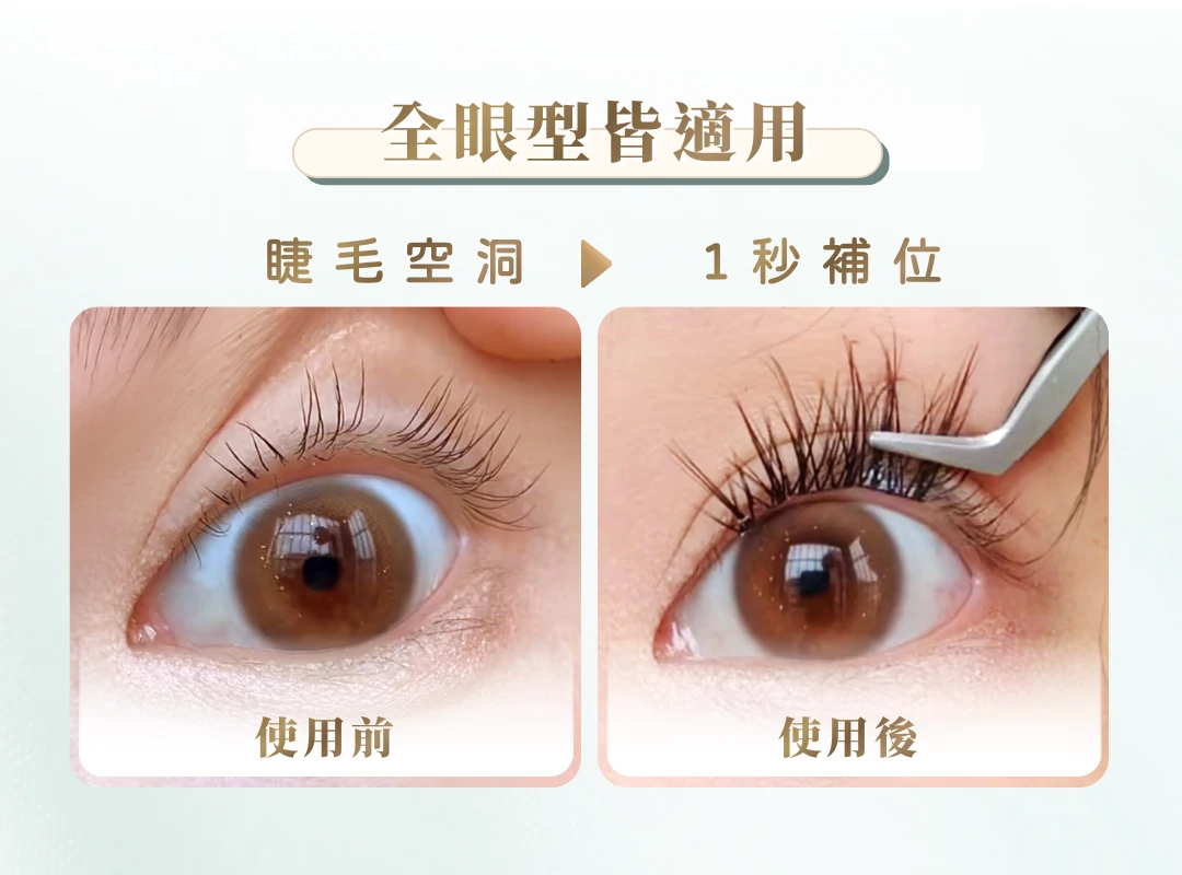 全眼型適用,免膠假睫毛,假睫毛,亞洲眼型,新手必備,好入手
