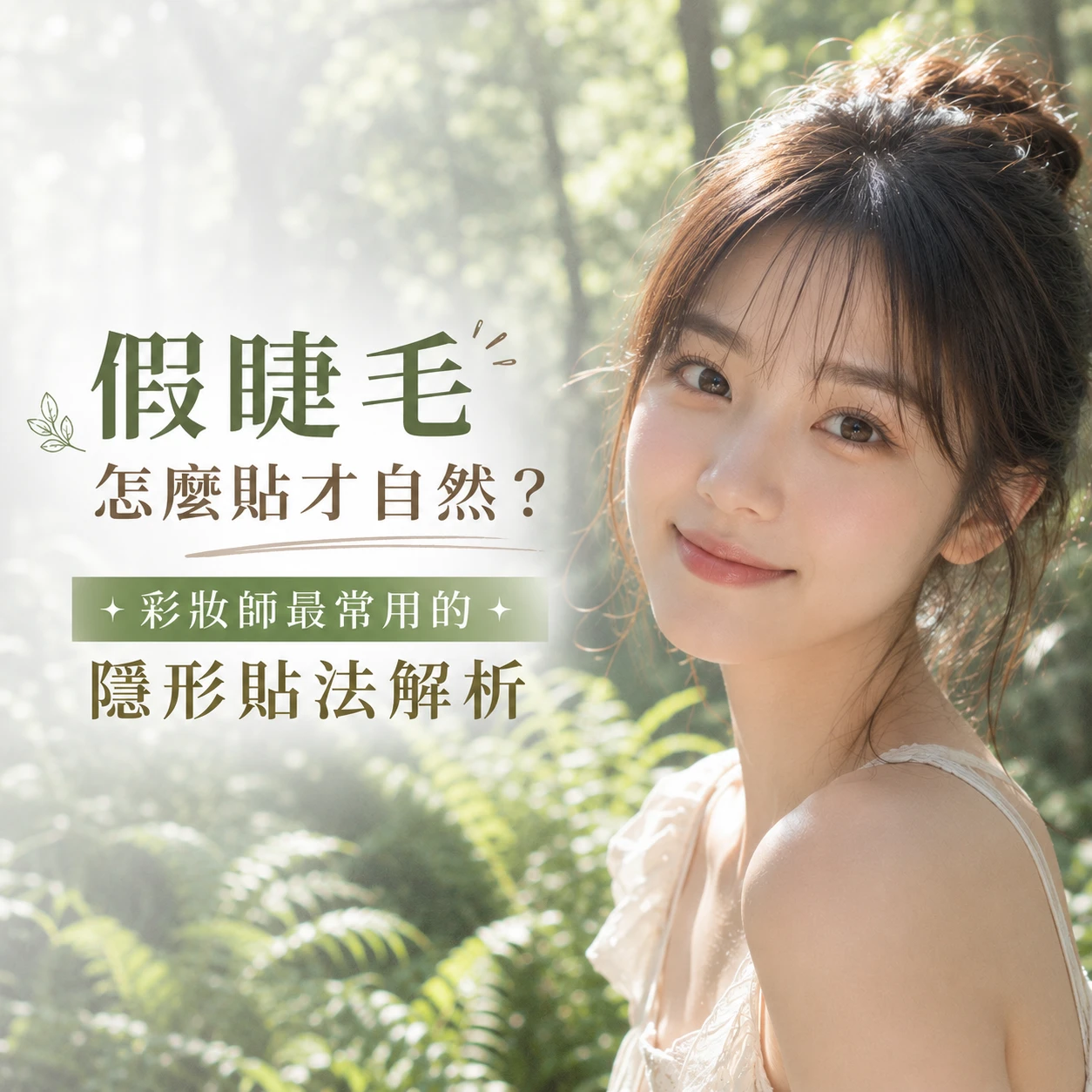假睫毛怎麼貼才自然？彩妝師最常用的隱形貼法解析
