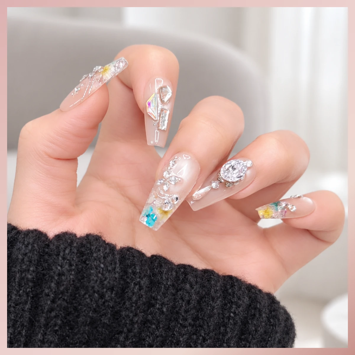 【中梯】水晶宮殿（手工繪製質感穿戴甲）