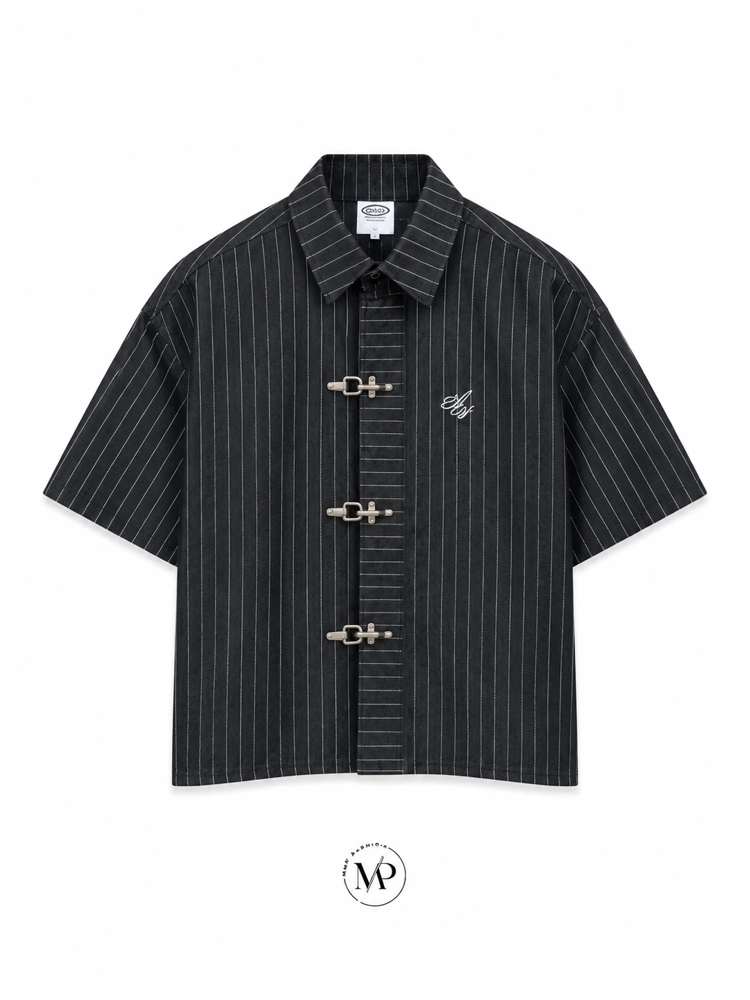 BOXY FIT 直紋消防扣 短襯(二色)
