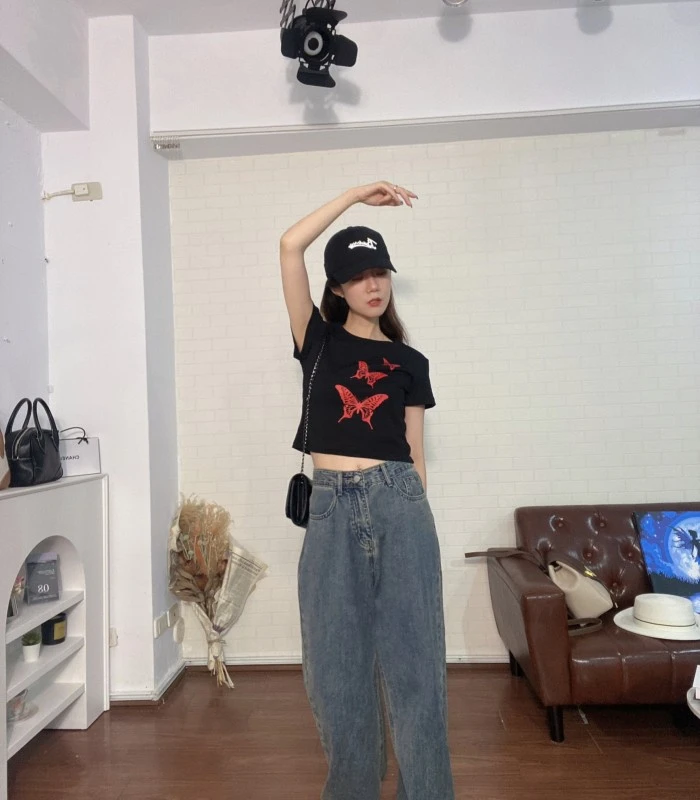 蝴蝶短T