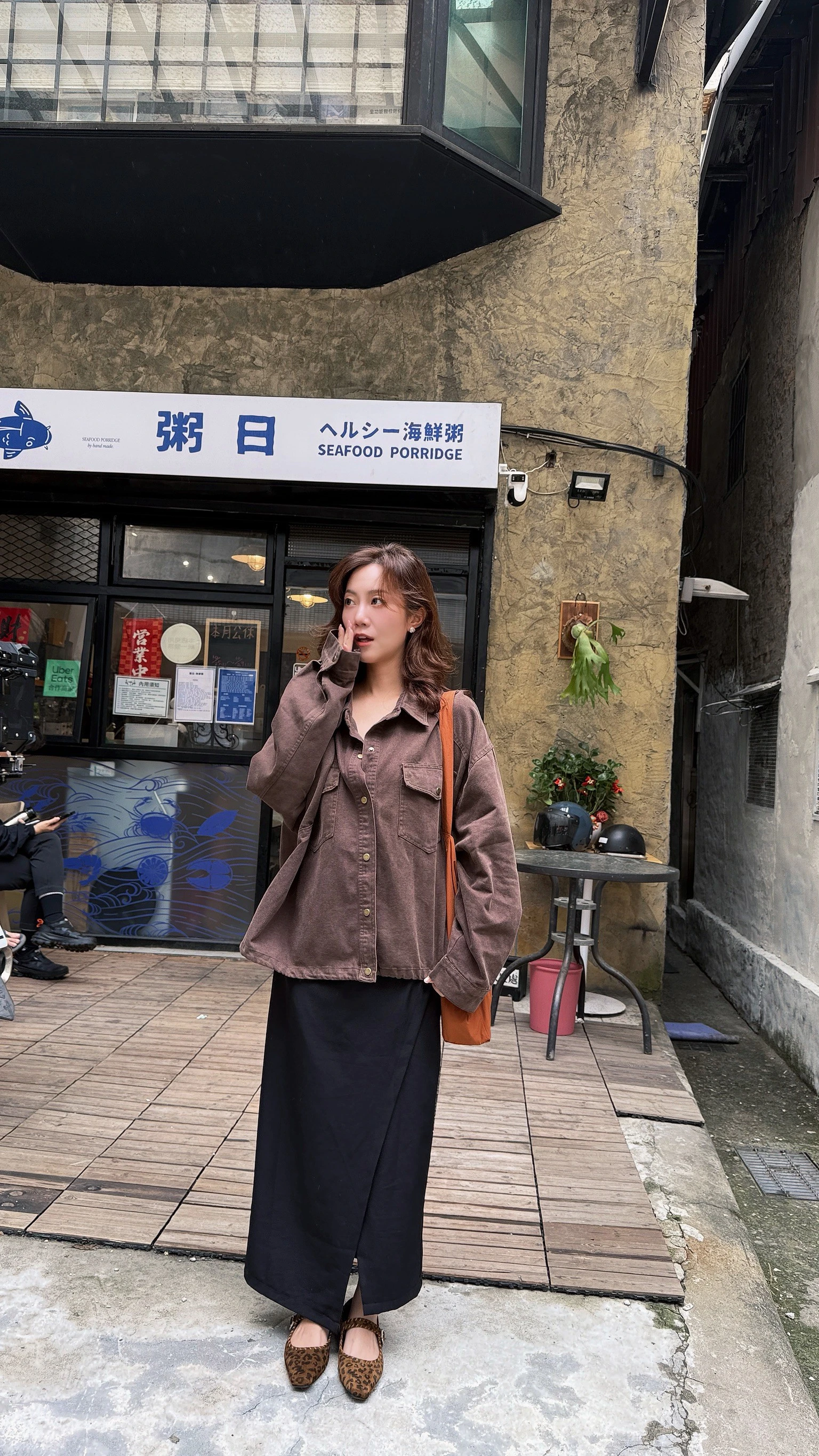 自訂側開岔西裝裙