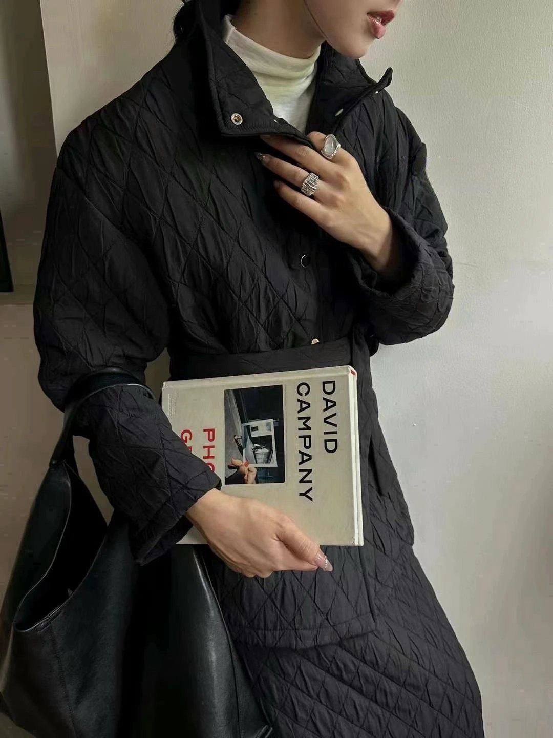 菱格90%白鴨絨外套