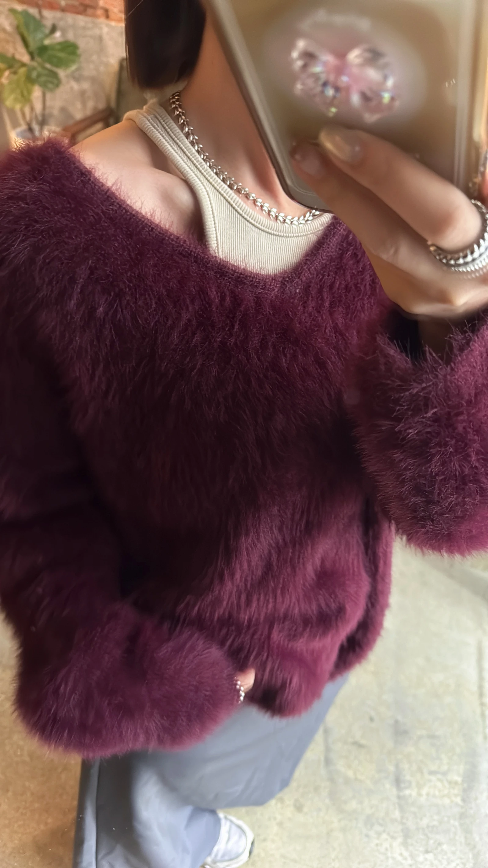 高級水貂毛毛衣