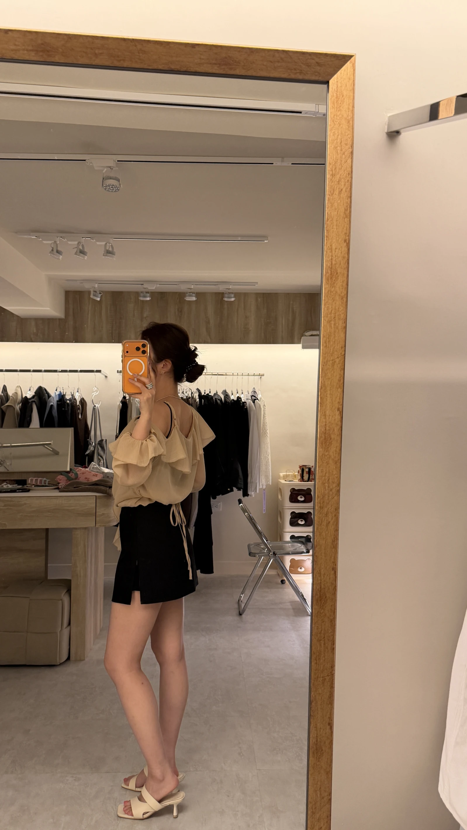拉鍊基礎短褲裙