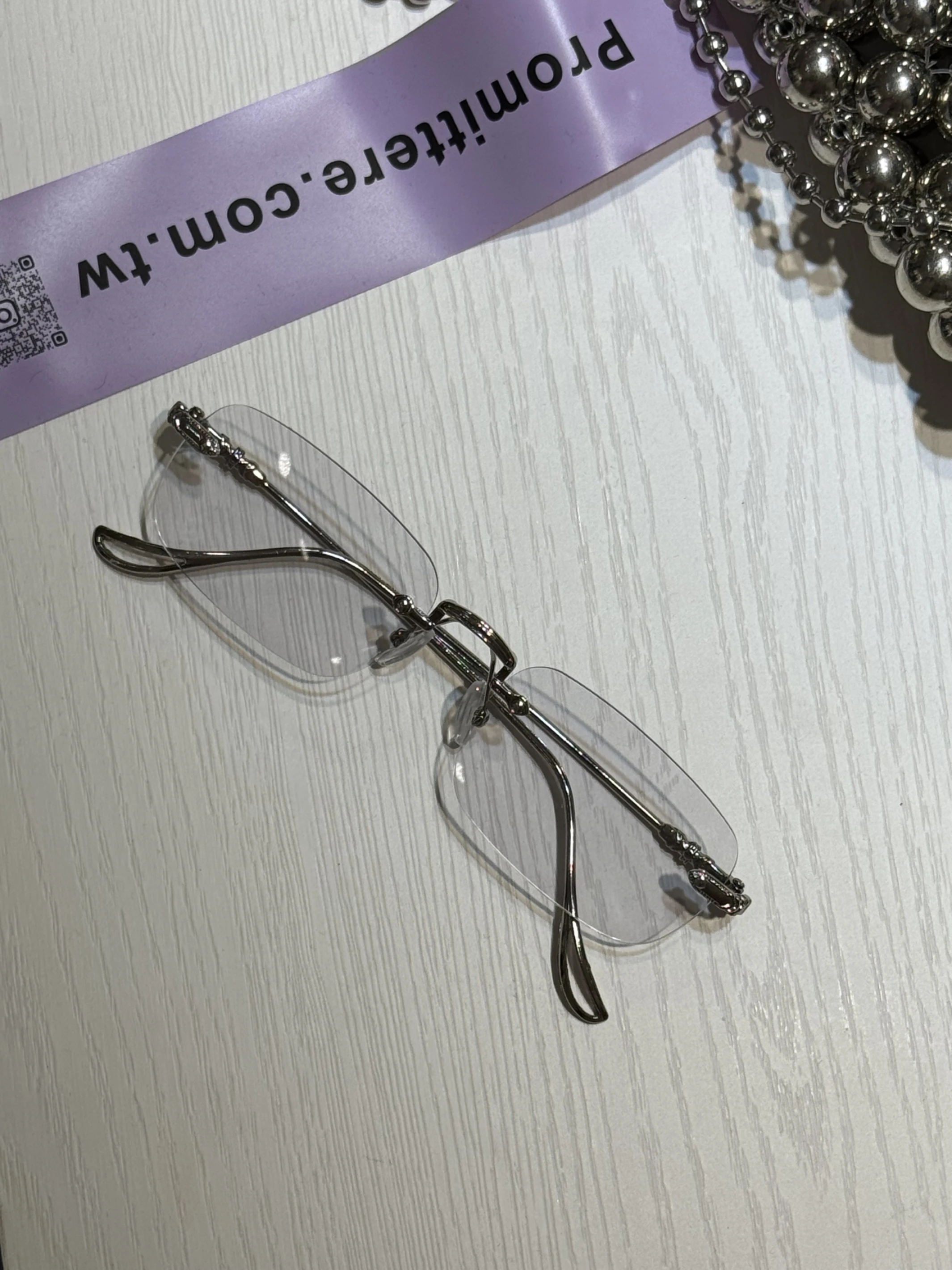 無框高智感變色鏡片眼鏡