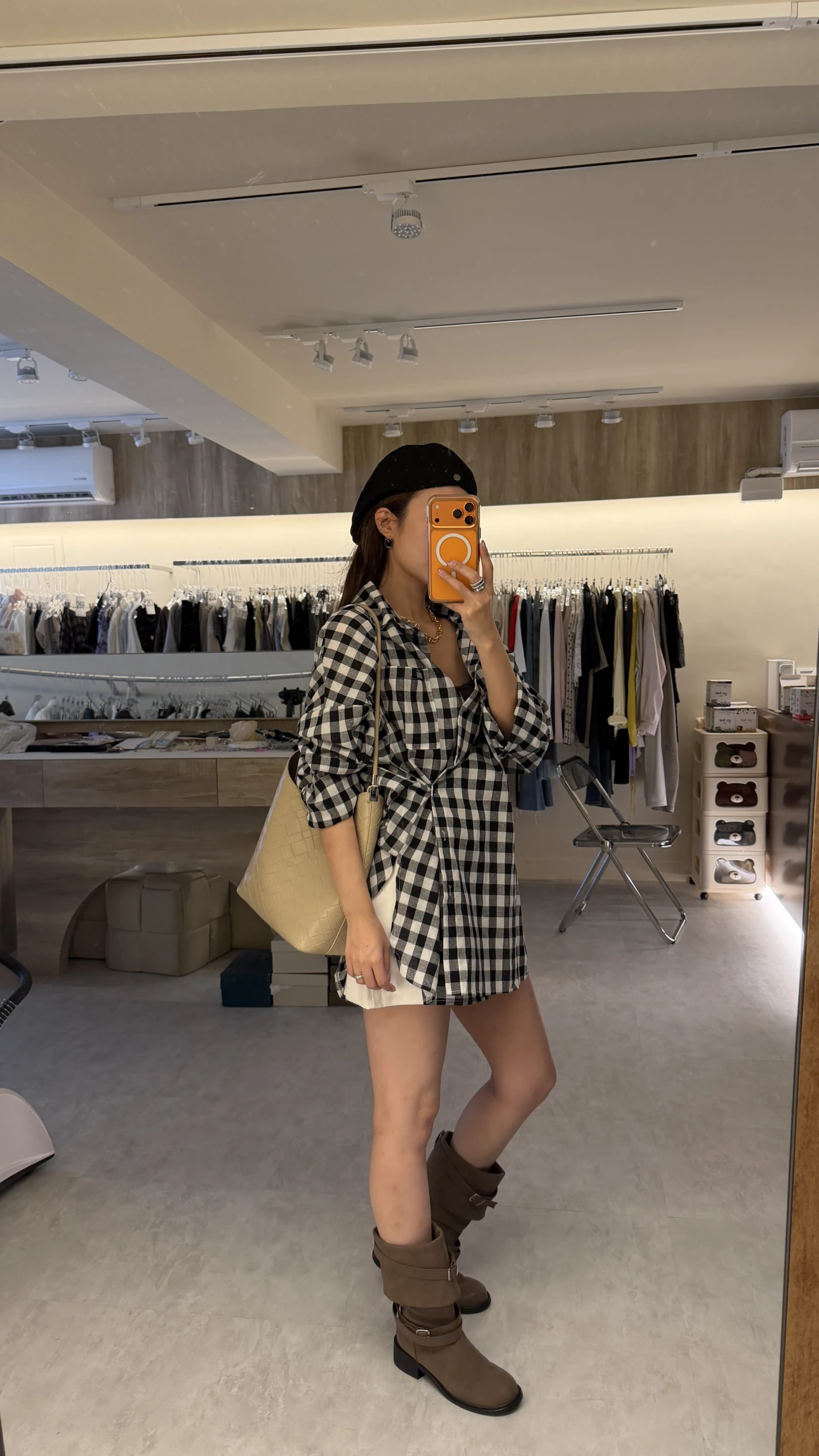 韓國腰扣交叉襯衫