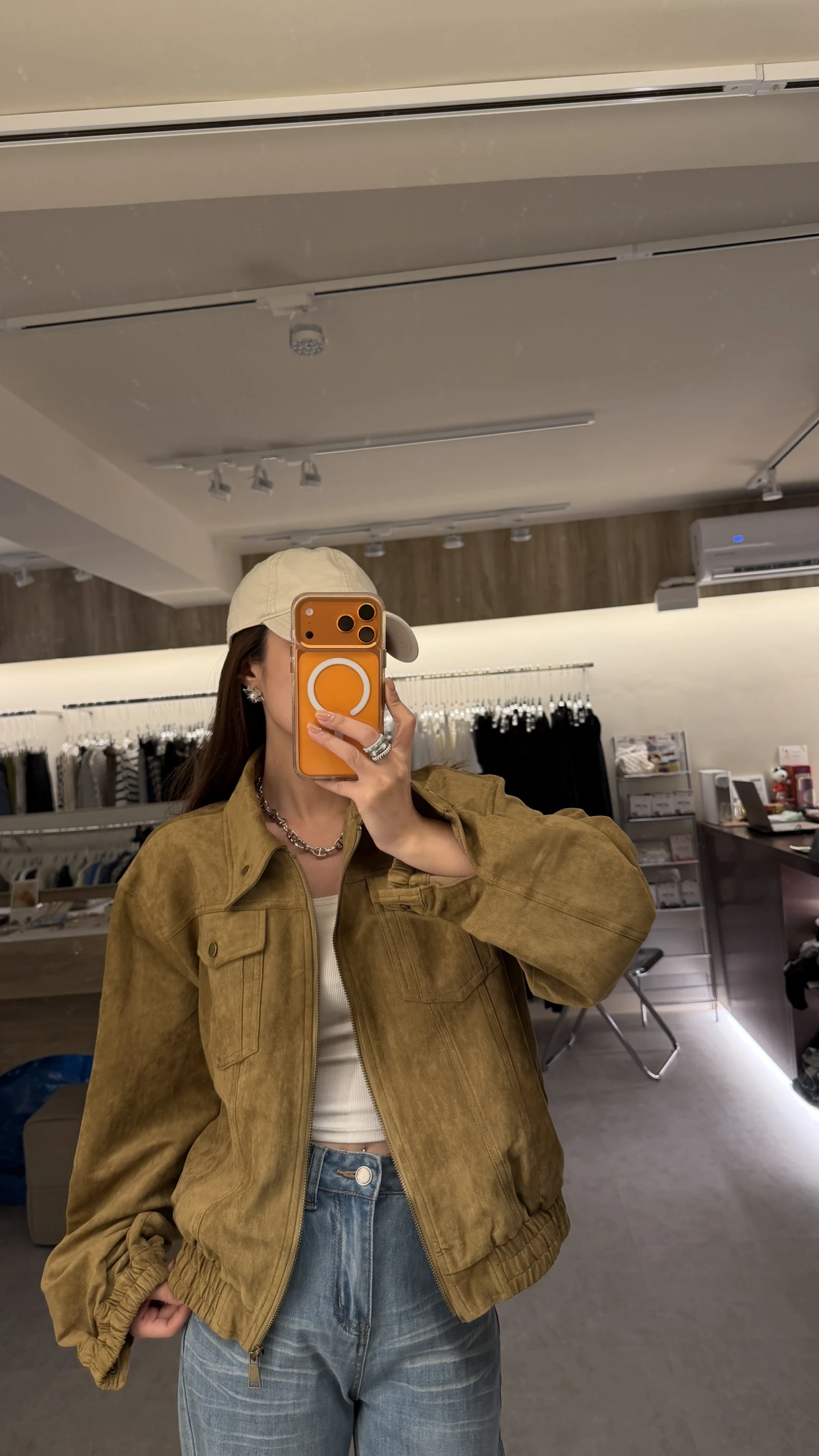 老錢風麂皮外套