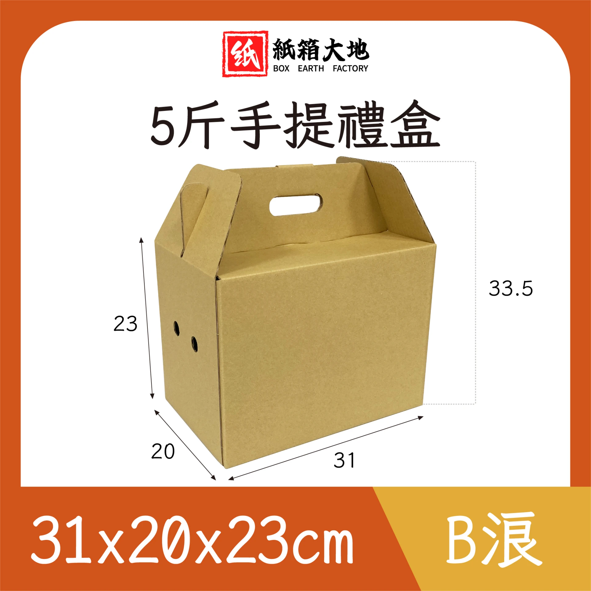 五斤水果手提禮盒