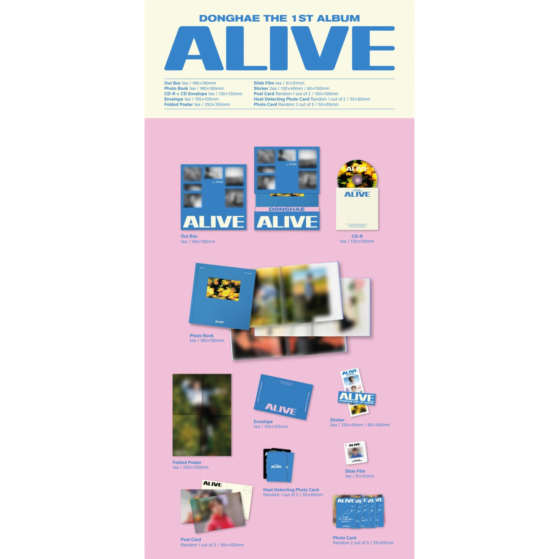 DONGHAE THE 1ST ALBUM [ALIVE]東海正規一輯SOLO(Lucky Draw特典專