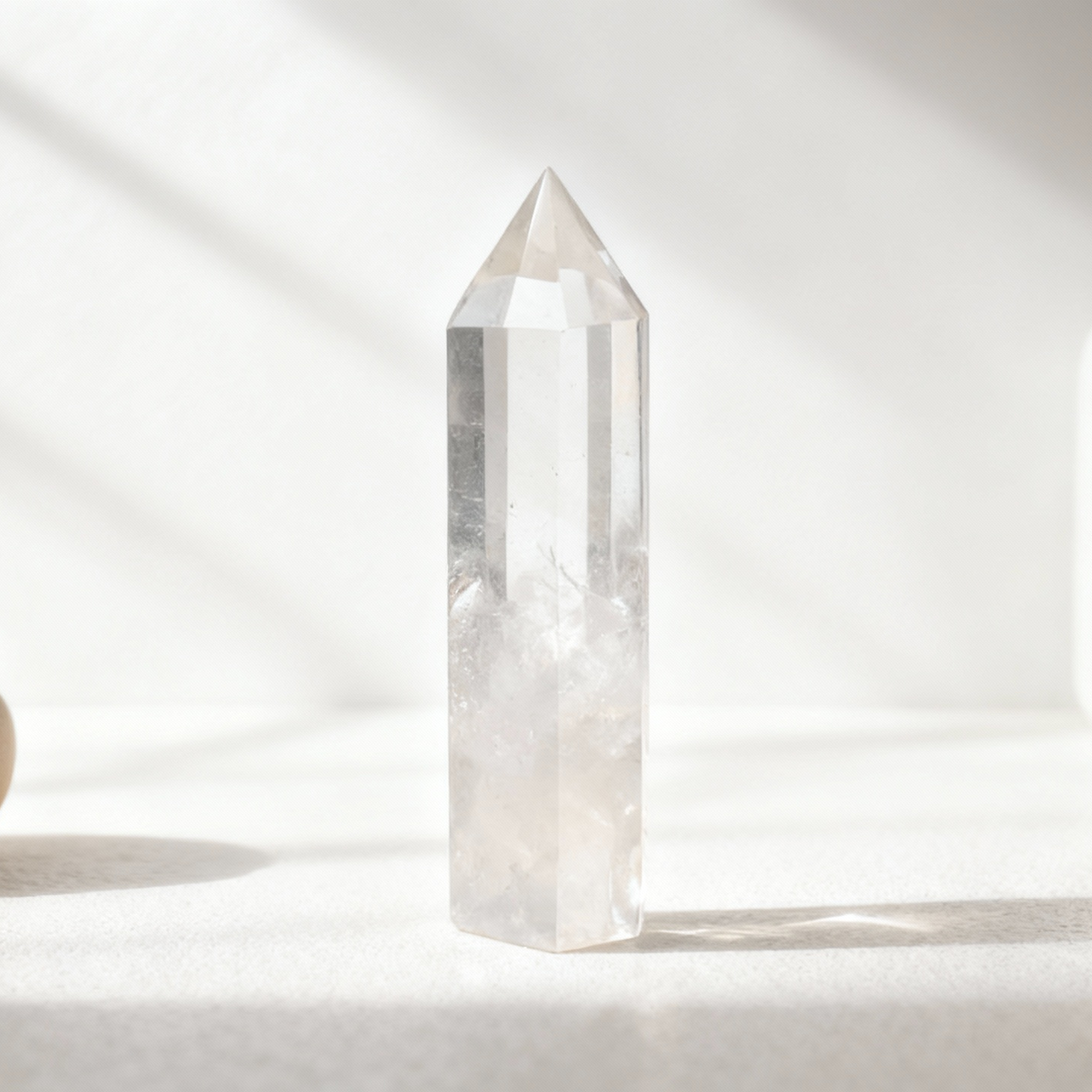 白水晶柱擺件｜天然水晶・居家桌面選品｜晶銀財寶天然水晶飾品全系列