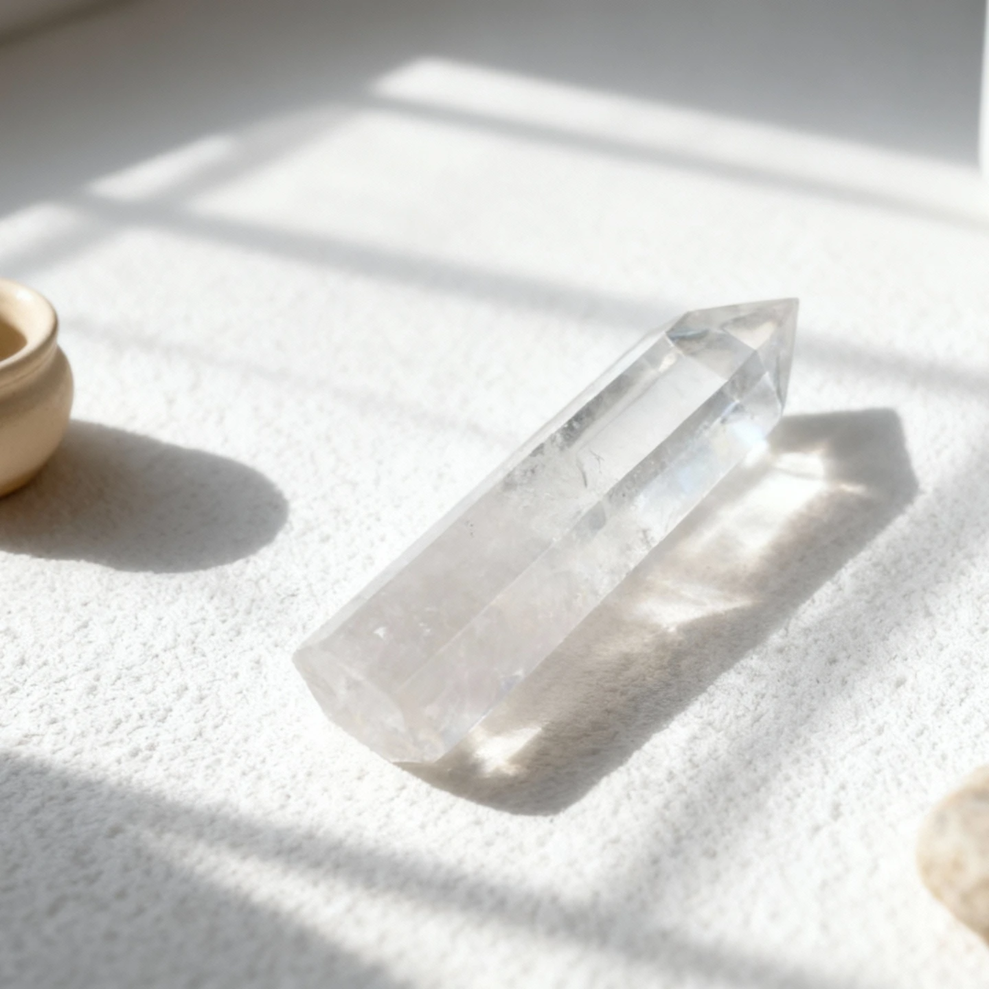 白水晶柱｜全能淨化・提升能量的基礎水晶｜晶銀財寶天然水晶飾品全系列