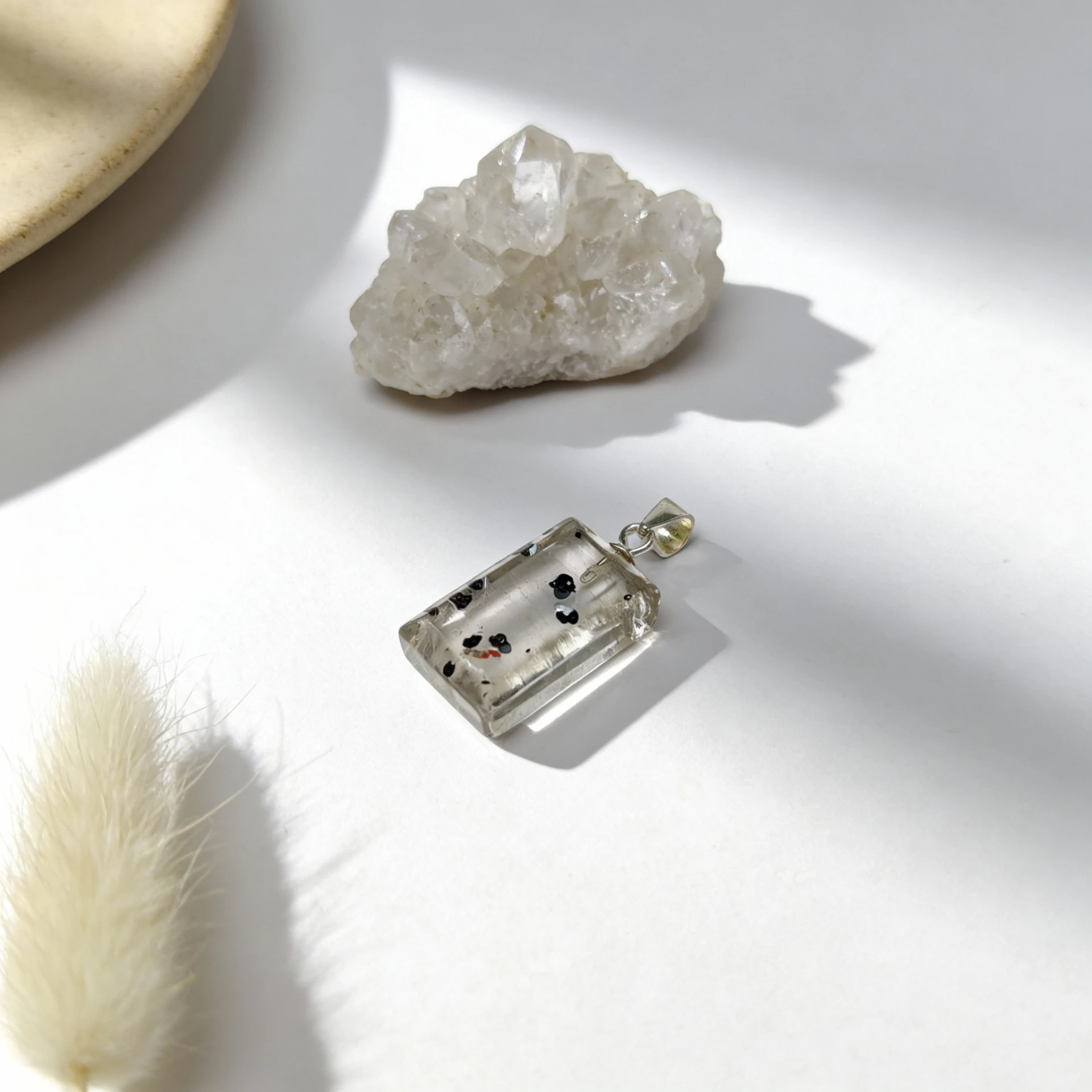 超七水晶吊墜｜天然水晶・925純銀項鍊｜晶銀財寶天然水晶飾品全系列