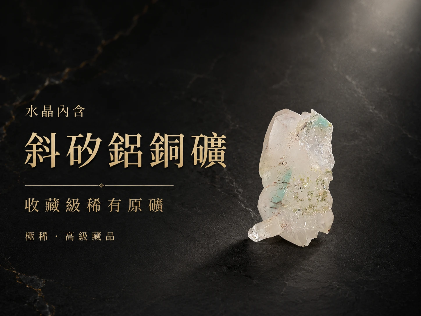 [晶銀財寶] 2026 頂級收藏天然阿霍石 (Ajoite) 水晶原礦，罕見藍綠色包裹體，主打高頻天使能量、心輪與喉輪深層療癒、靈性覺醒的高階風水礦石標本。