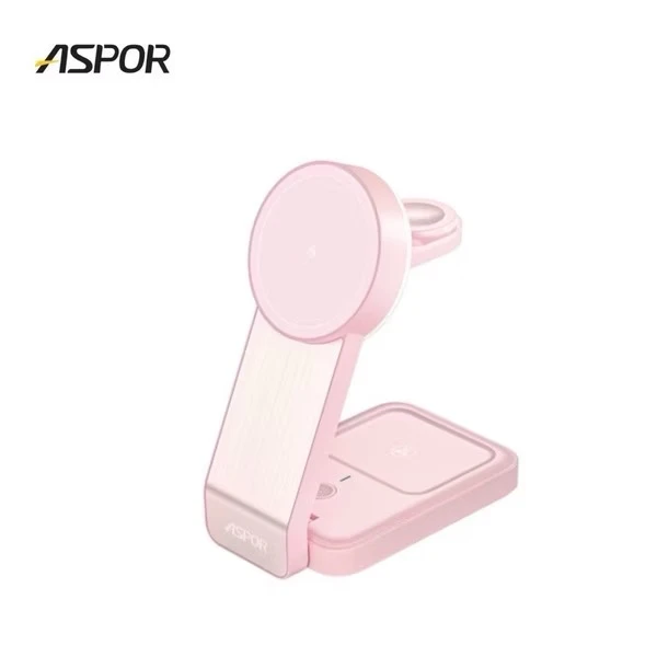 【ASPOR】折疊式多合一磁吸無線充電座 MagSafe W22