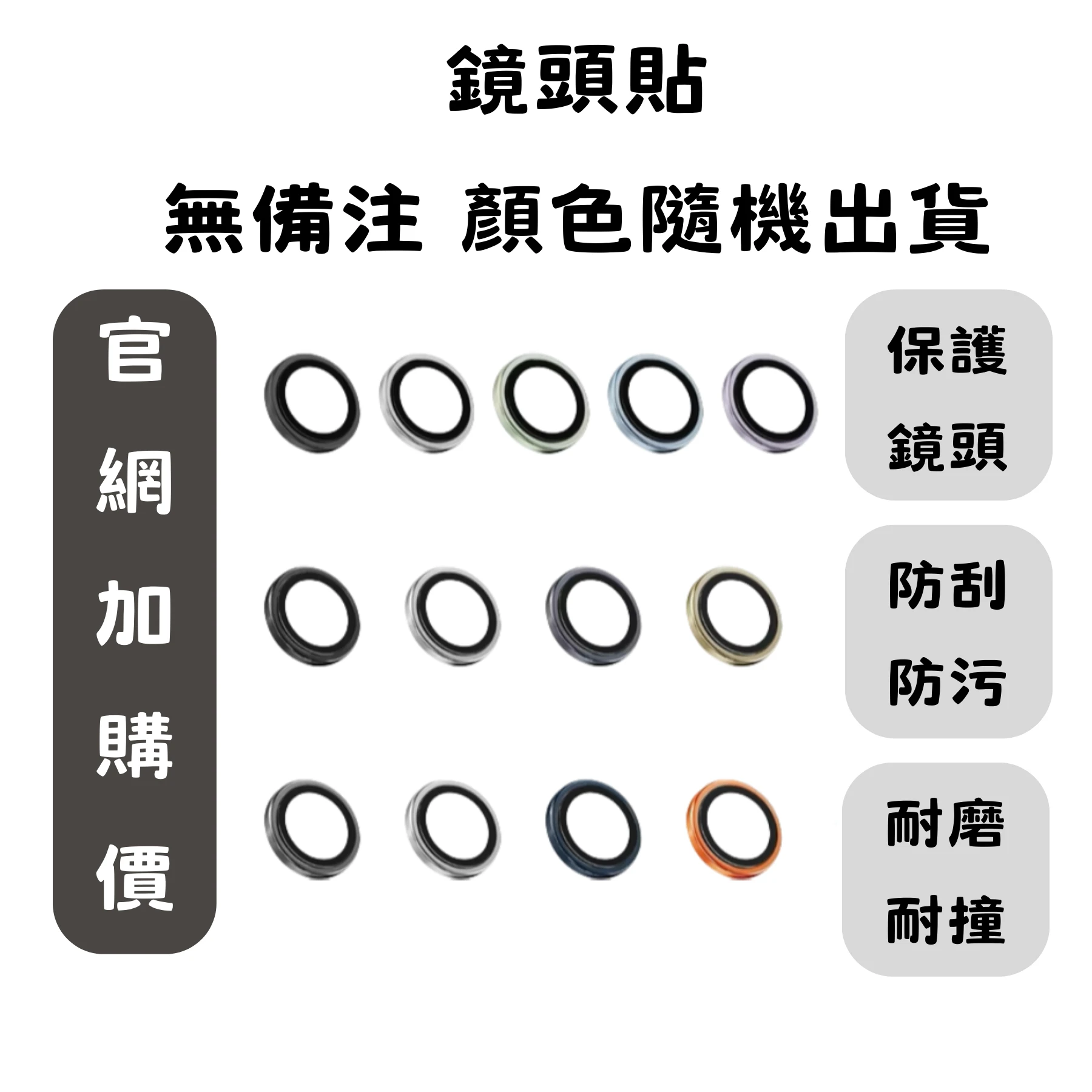(加購商品請勿下單)鏡頭保護貼