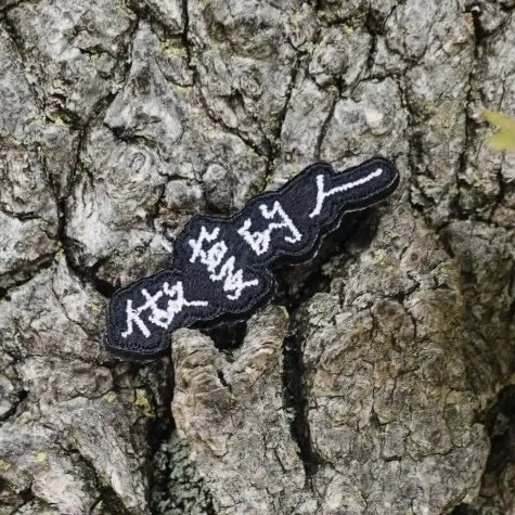 日光實驗室 手寫字 刺繡燙貼/別針 - 共4款