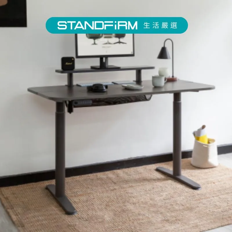 BackBone Allround desk電動升降桌 集線槽 鷗圓螢幕架 大桌面 高低調整 靜音升降 安全防夾 螢幕架