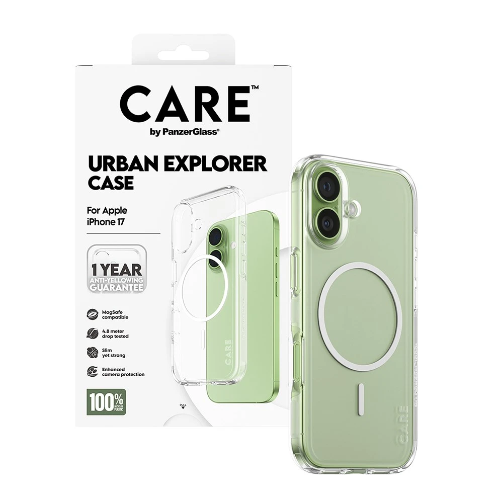 PanzerGlass i17 Urban Explorerr 磁吸透明防摔殼 (透白)