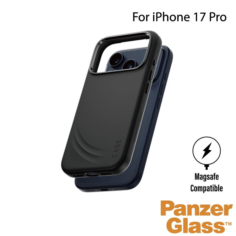 PanzerGlass iPhone 17 Pro 6.3吋 FLOW 親膚磁吸防摔殼金屬鍵款-黑色