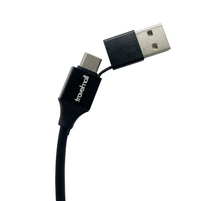 【Travelmall】 5合1 快充線 Type-C USB-A Lightning  Micro 紅色
