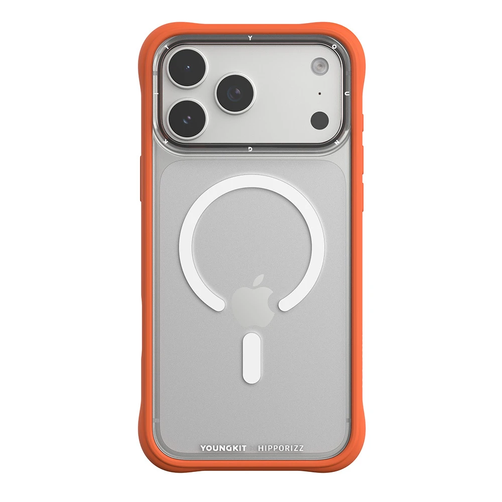 【河馬引力】活力橙｜Youngkit Swapit 矽膠磁吸保護殼 iPhone 17 Pro 系列｜Hipporizz
