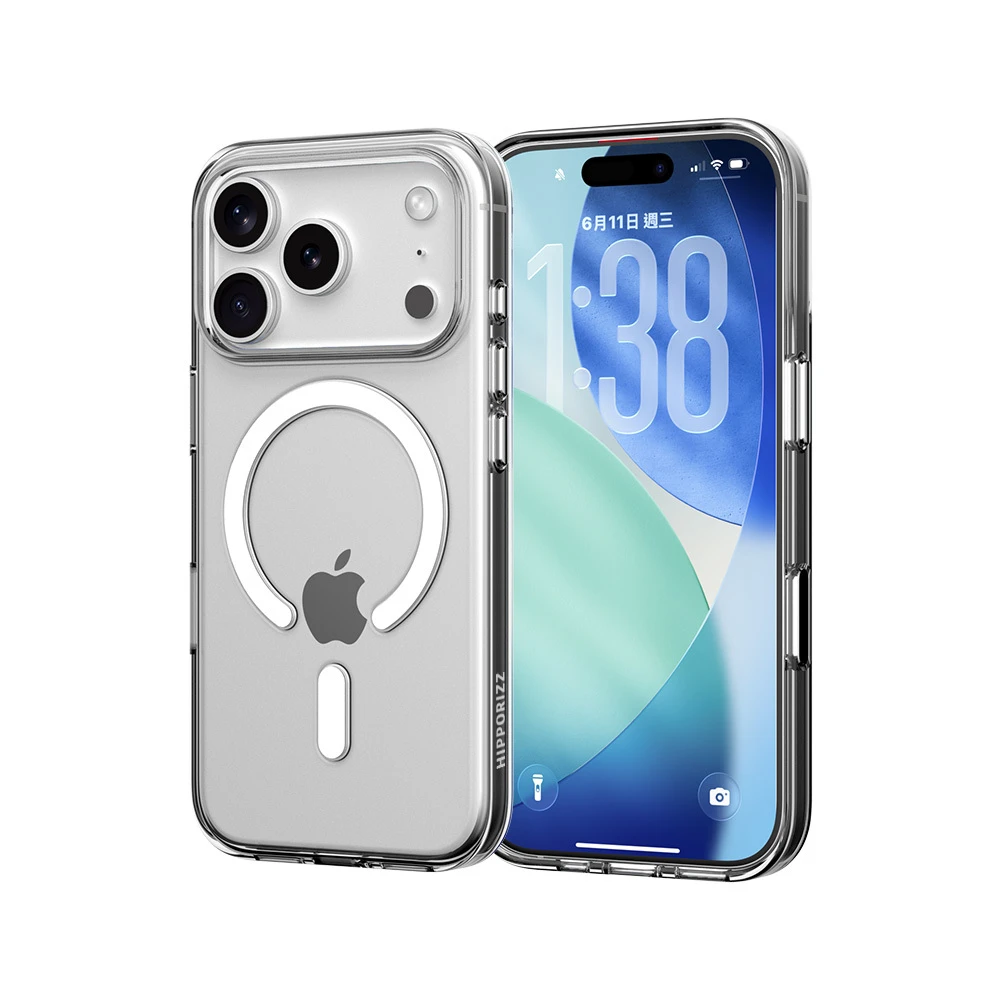 【河馬引力】iPhone 17 系列 Lucid Clear Mag 超透磁吸殼｜Hipporizz