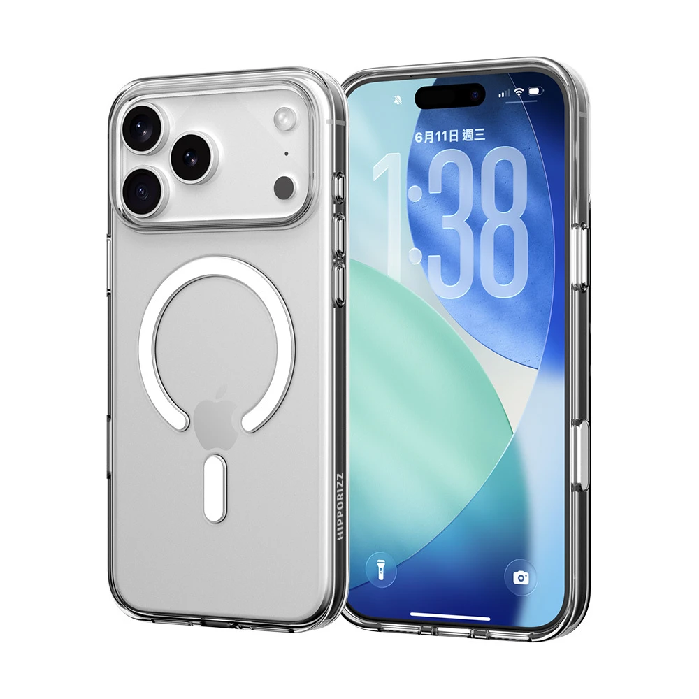 【河馬引力】iPhone 17 系列 Lucid Clear Mag 超透磁吸殼｜Hipporizz