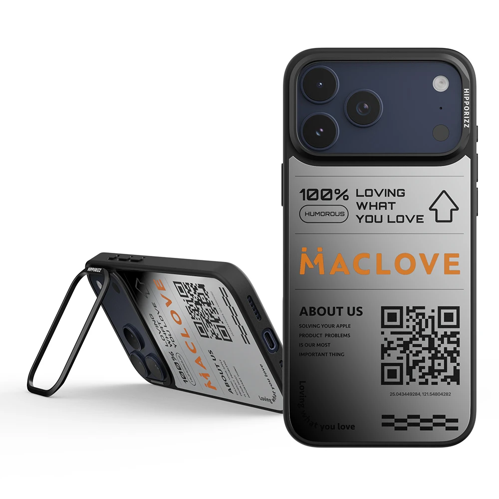 【河馬引力】Lovin｜Hipporizz X Maclove Mirra 鏡面磁吸支架殼 iPhone 17 Pro 系列｜Hipporizz
