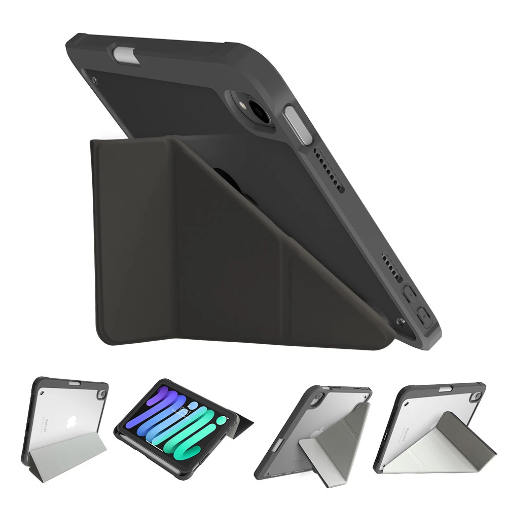 【河馬引力】iPad mini 6/7代 8.3" Origo 晶透筆槽防摔殼｜Hipporizz